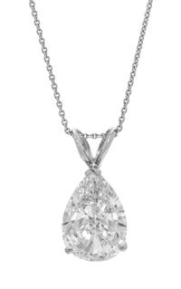 A White Gold and Treated Diamond Pendant, 2.70 dwts.