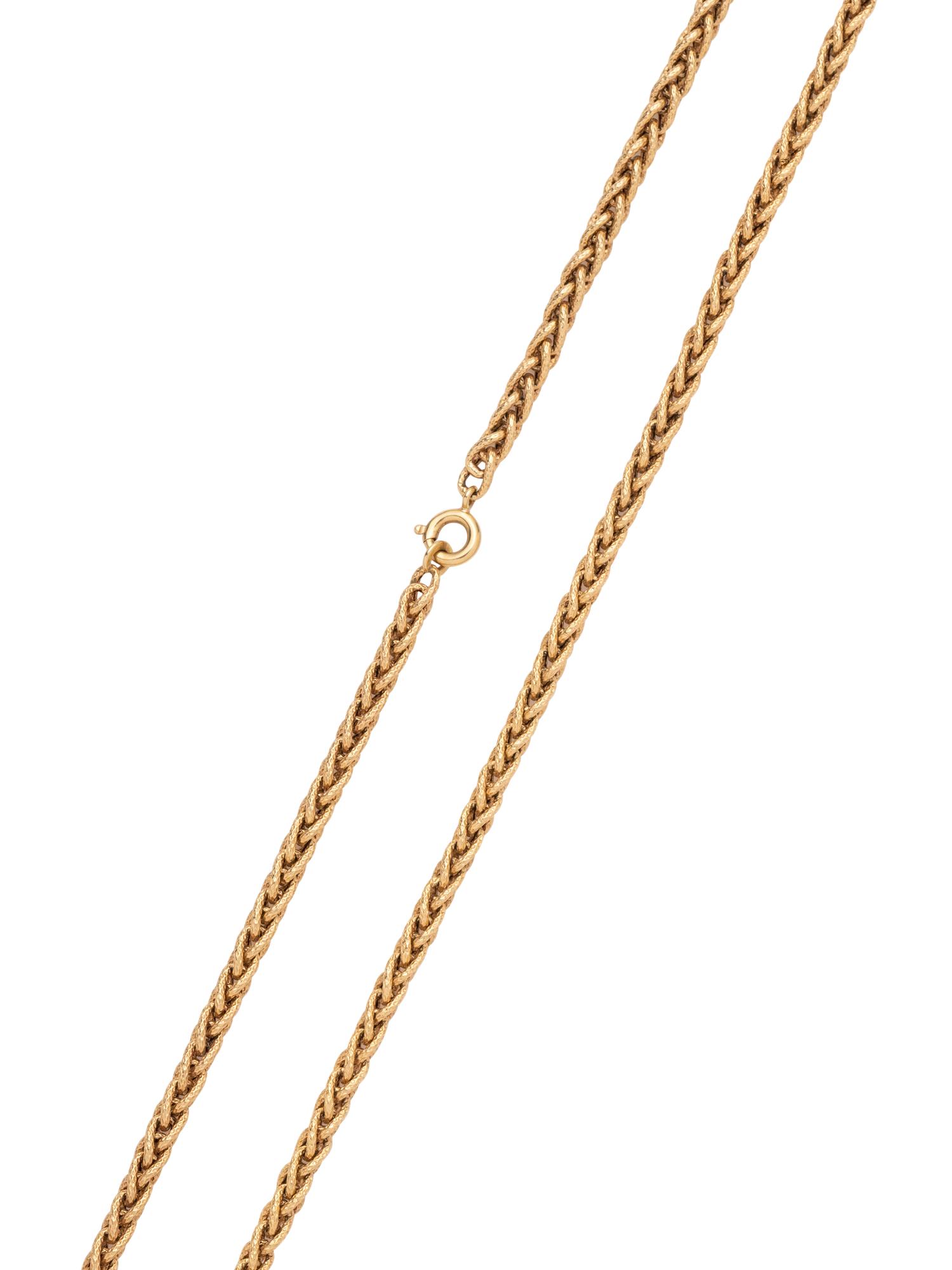 YELLOW GOLD LONGCHAIN NECKLACE