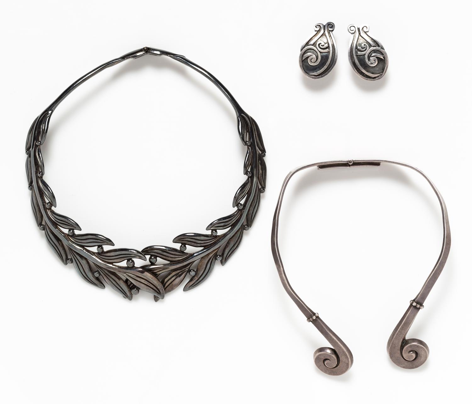 A Collection of Sterling Silver Jewelry, Margo De Taxco, 94.50 dwts.