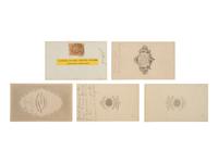 [CIVIL WAR]. 5 CDVs of Washington, DC, including the Grand Review in May 1865.
