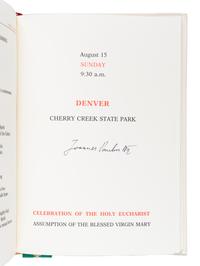 [POPE JOHN PAUL II (Karol Jozef Wojtyła,1920-2005)]. Pastoral Visit of His Holiness Pope John Paul II to Jamaica, Merida and Denver, August 9-16, 1993 . [Vatican City]: Typus Vaticanus, [1993].