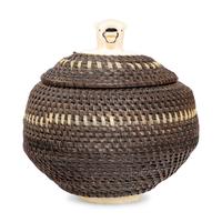 Baleen Basket, with Polar Bear Finial