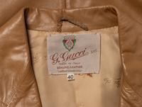Gucci, Tan Leather Blazer