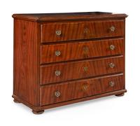 A Continental Grain Painted Chest of Drawers
