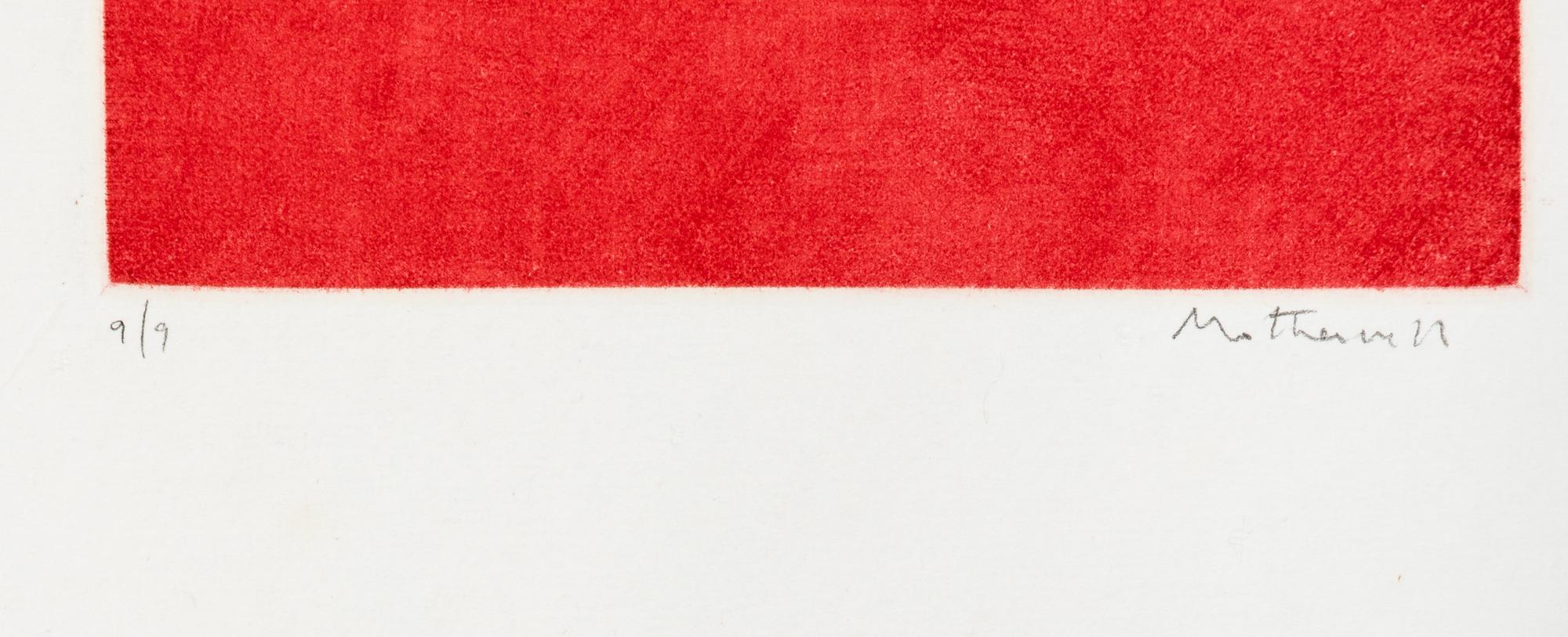 Mezzotint in Crimson , 1969