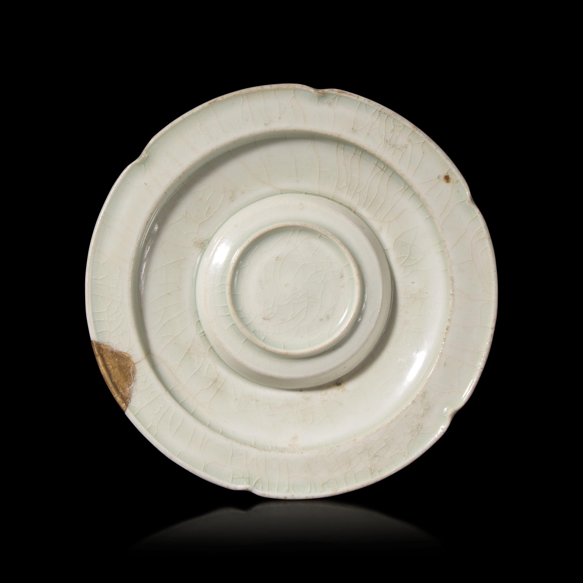 A Chinese Qingbai Glazed Porcelain Cup Stand, Southern Song Dynasty — 南宋 青白瓷盞拖