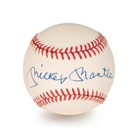 A Mickey Mantle Signed Autograph Baseball (Beckett Authentication Services Letter BAS Certified),