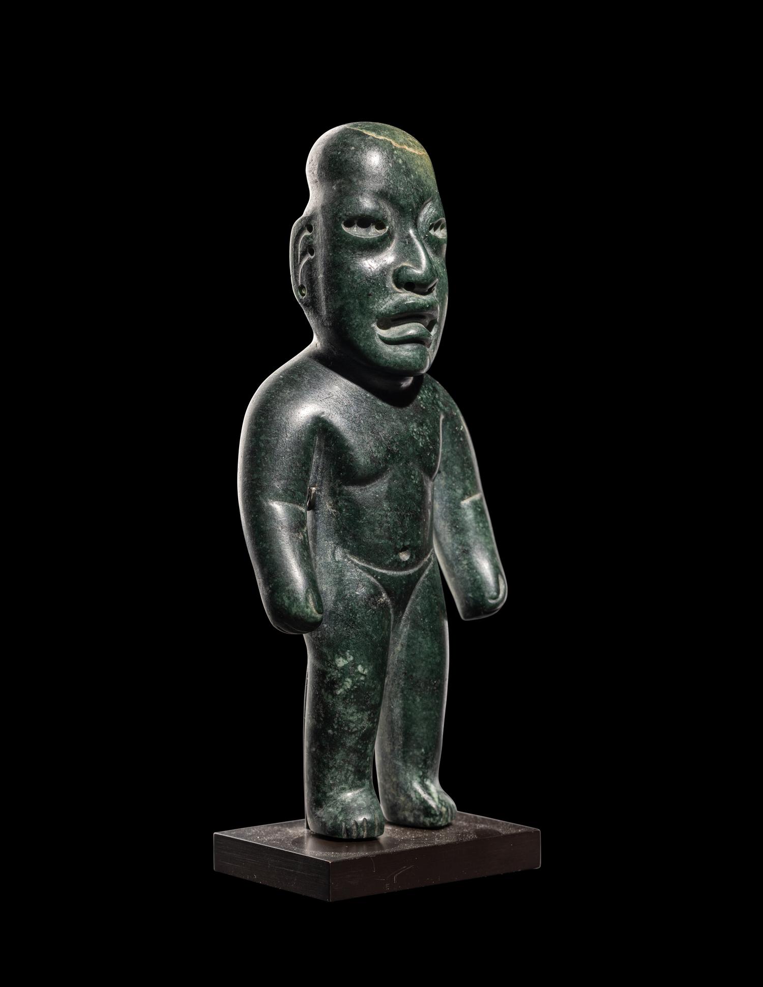 An Olmec Jade Standing Figure