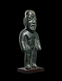An Olmec Jade Standing Figure