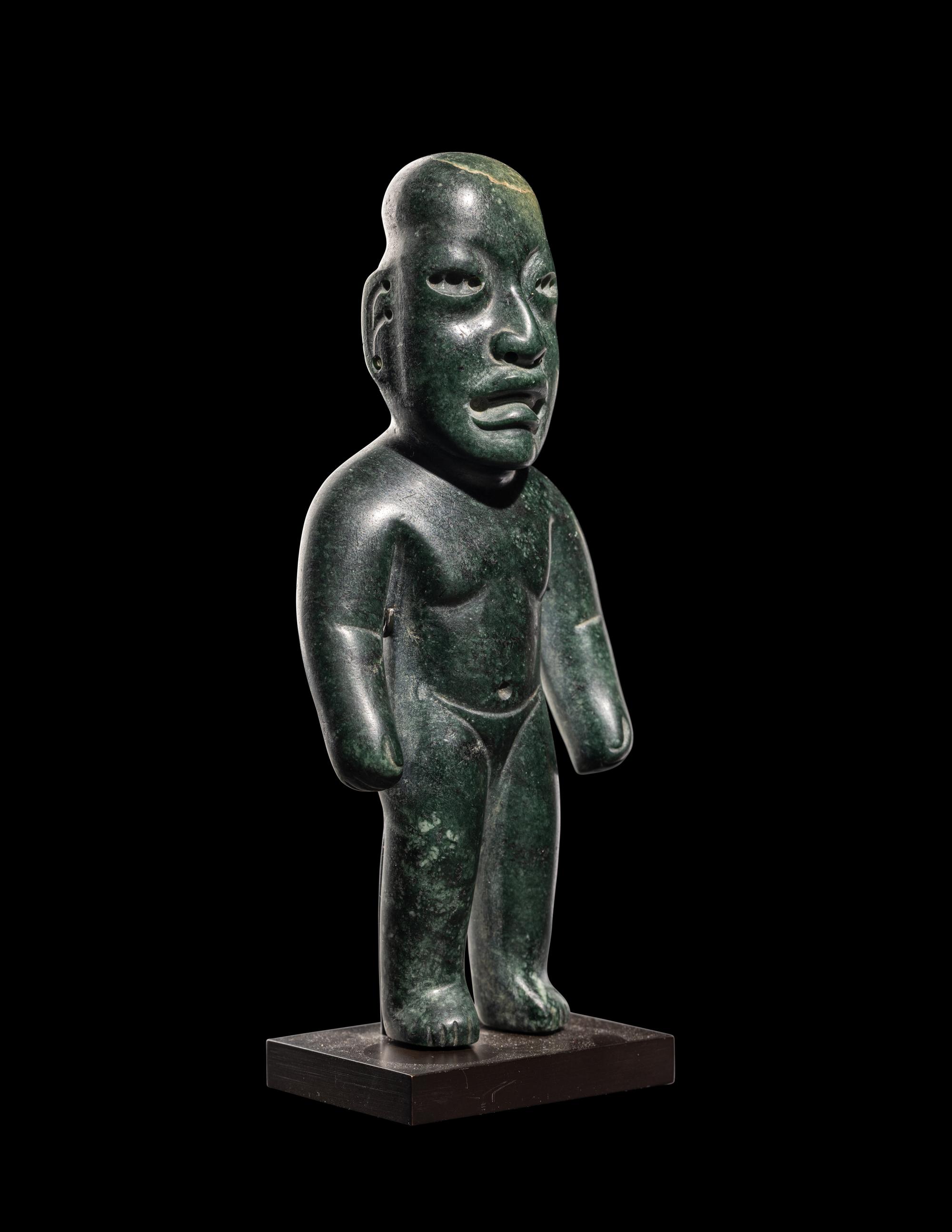 An Olmec Jade Standing Figure