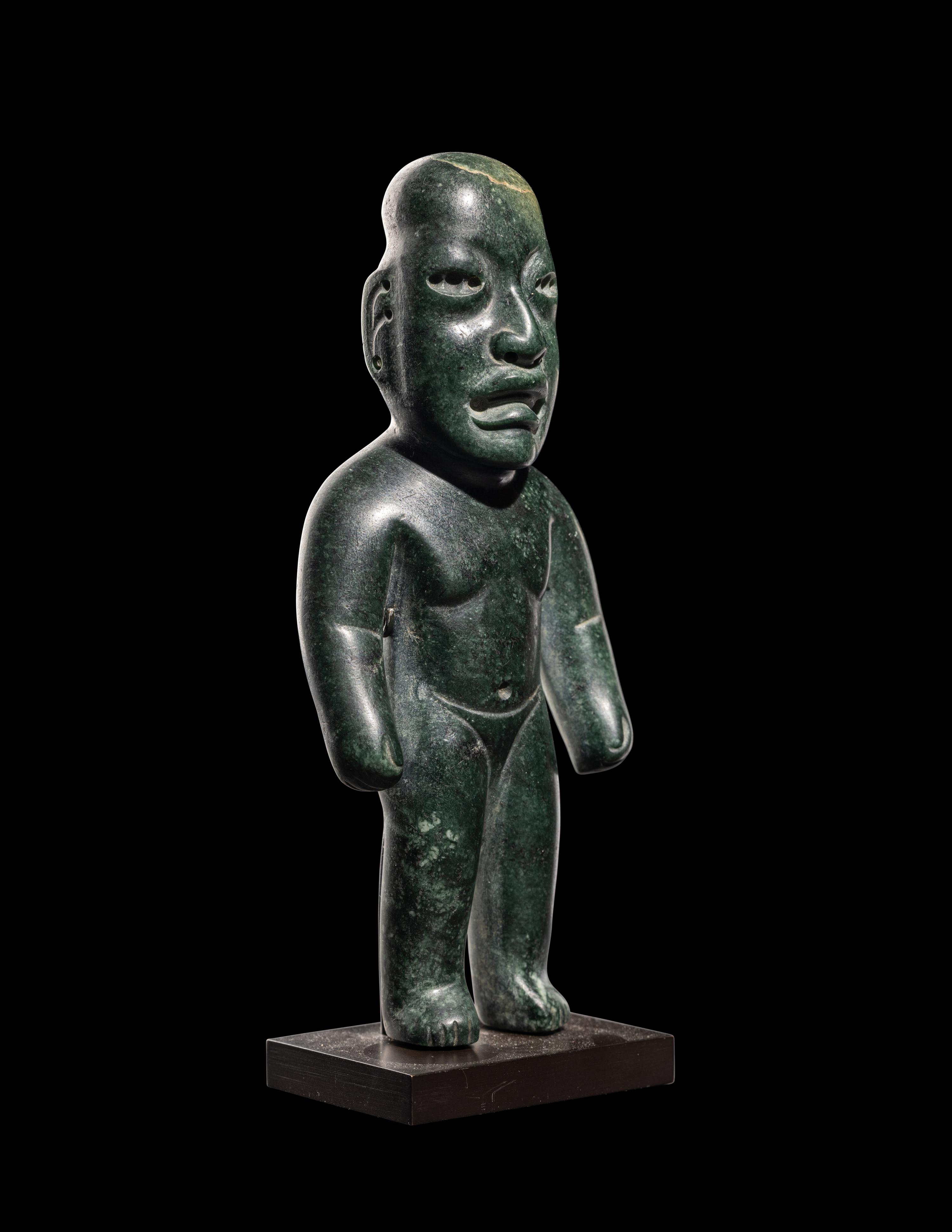 An Olmec Jade Standing Figure