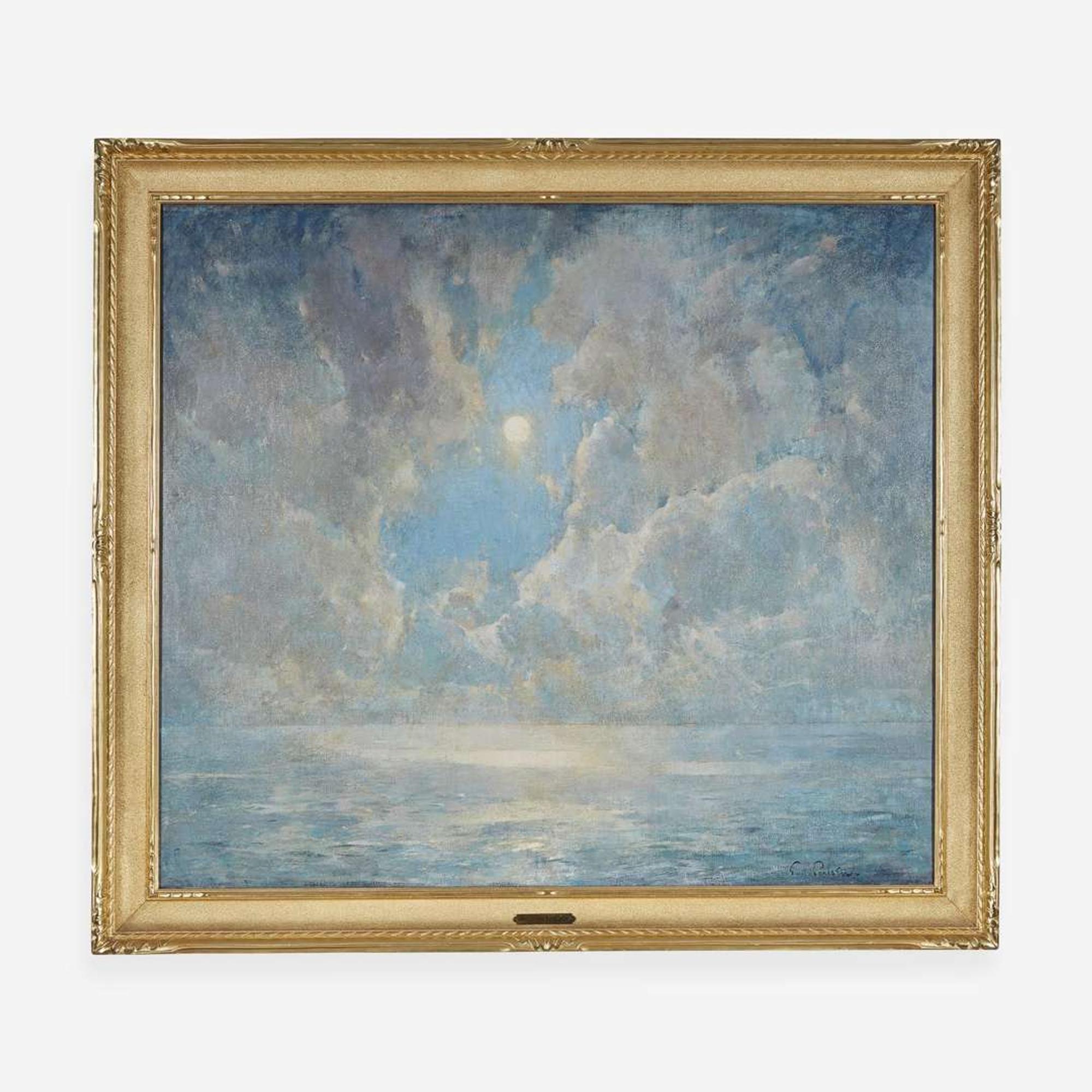 Emil Carlsen (American, 1853–1932) Moonlight (also titled Foggy Sun Over the Lake)