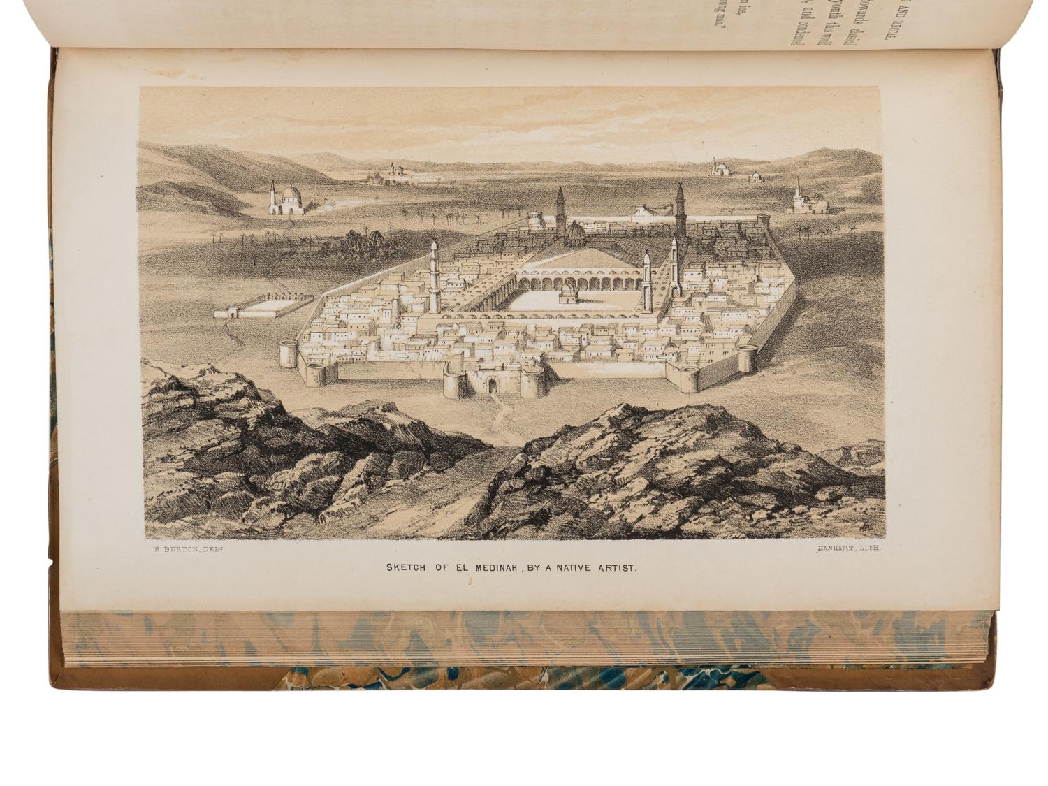 BURTON, Richard Francis, Sir (1821-1890). Personal Narrative of a Pilgrimage to El-Medinah and Meccah . London: Longman, Brown, Green, and Longmans, 1855-1856.