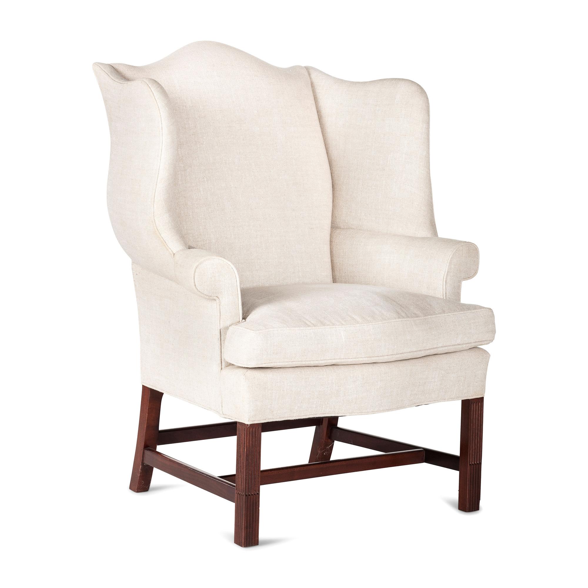 A Chippendale Style Easy Chair
