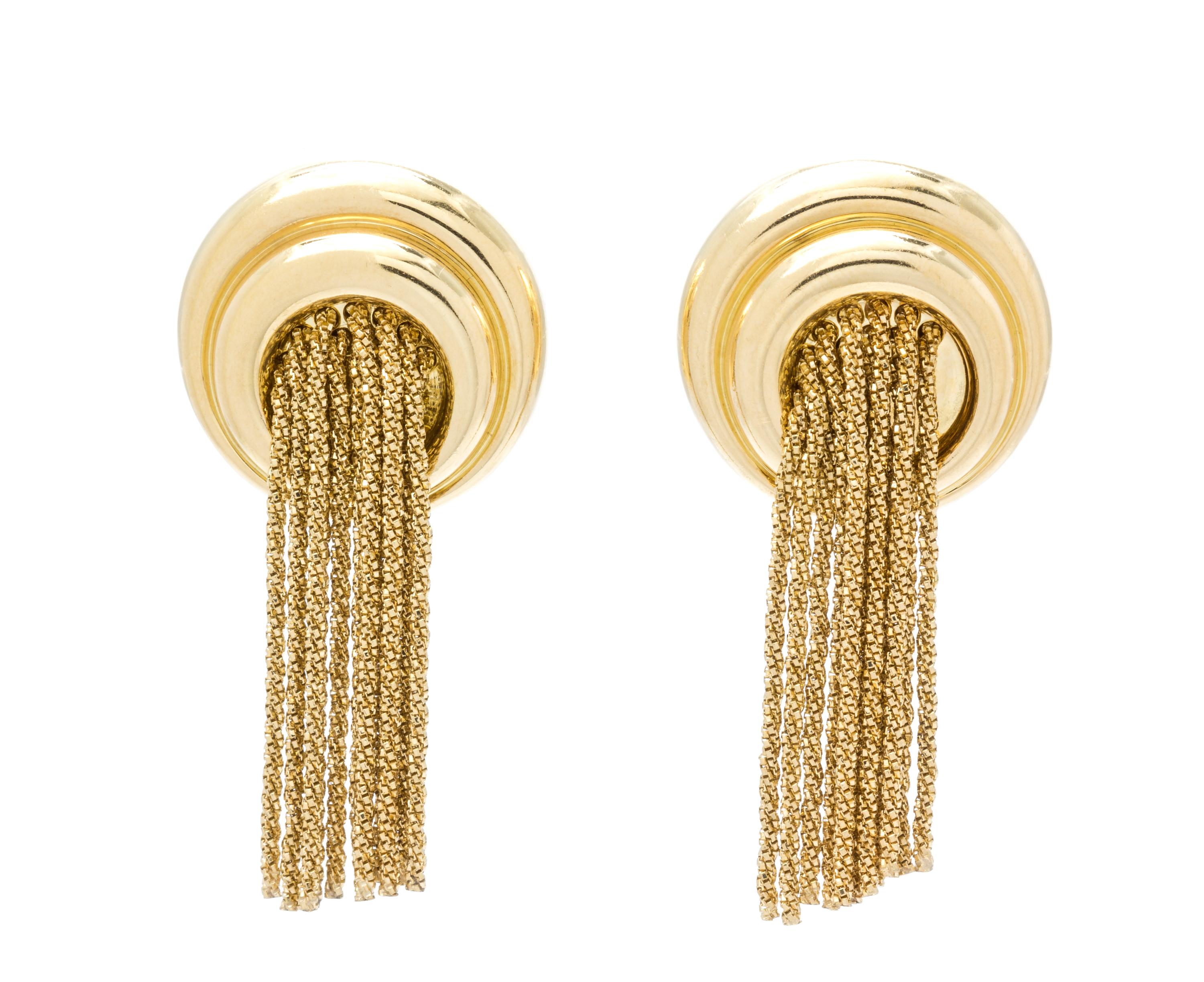 A Pair of 18 Karat Yellow Gold Earclips, Yuri Ichihashi, 14.00 dwts.