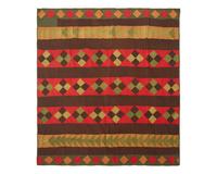 A Pieced Wool "Flying Geese" Quilt