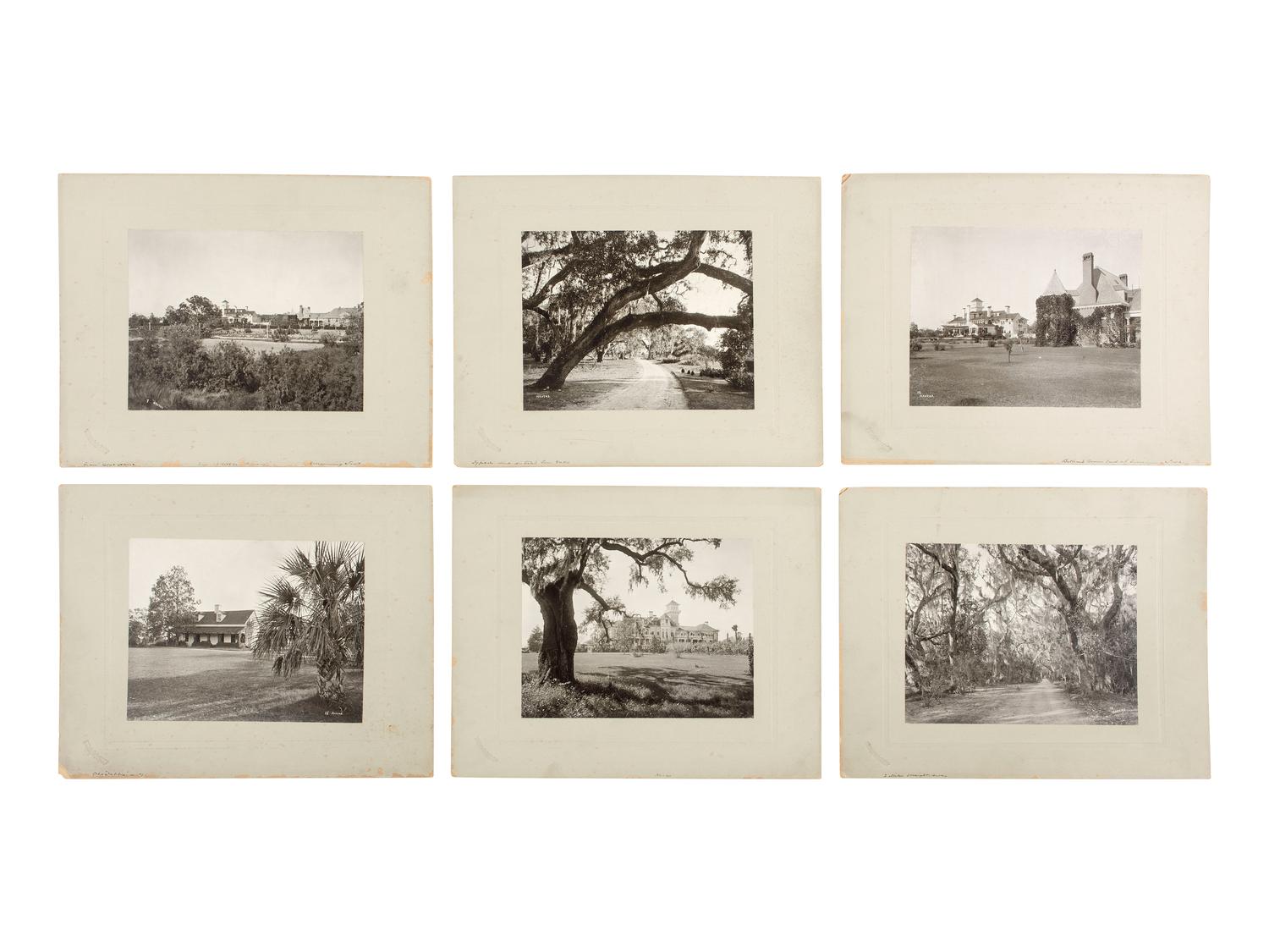 Thomas Carnegie [CARNEGIE, Thomas (1843-1886)]. HAVENS, O. Pierre (1838-1912), photographer. A group of 13 photographs of Thomas Carnegie's Cumberland Island, Georgia, estate. Jacksonville, FL: ca 1890s.