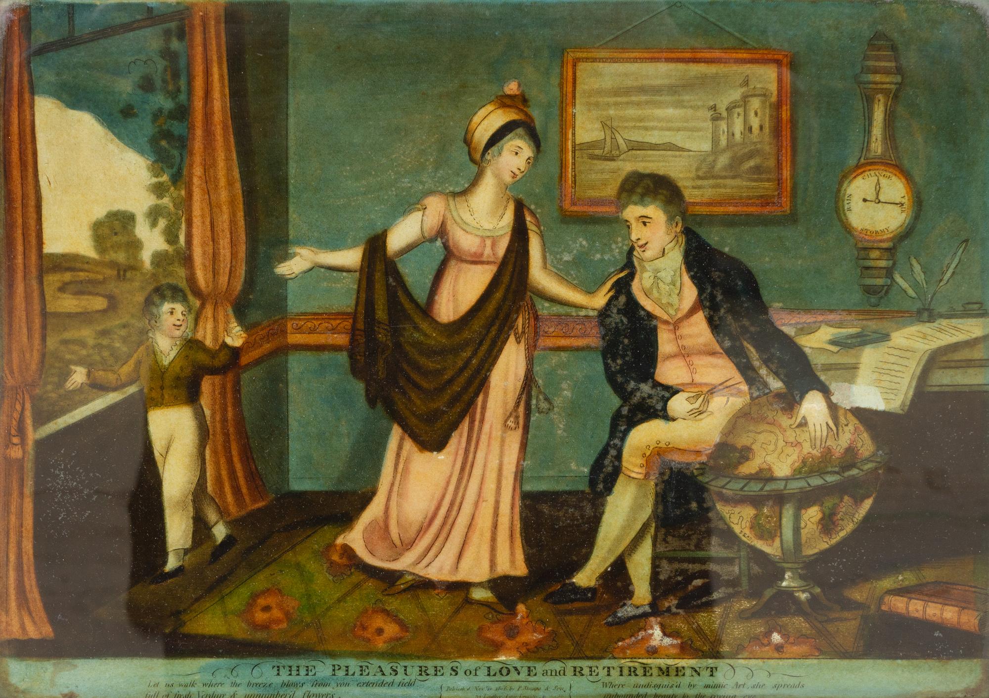 Two English Reverse-Glass Pictures