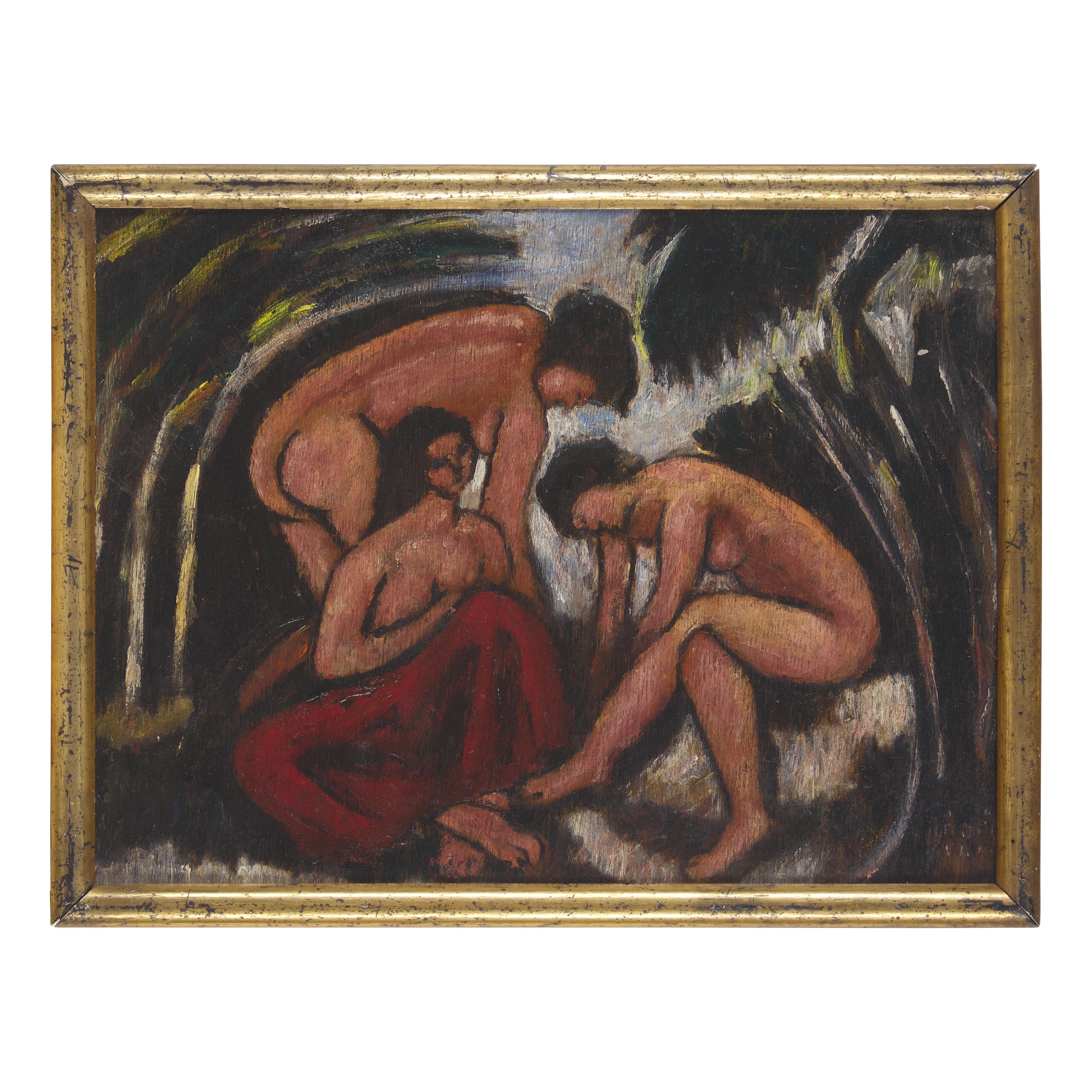 Béla Kádár (Hungarian, 1877-1955) — Three Bathers