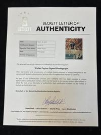 A Walter Payton Signed Autograph Photo (Beckett Authentication Services Letter),