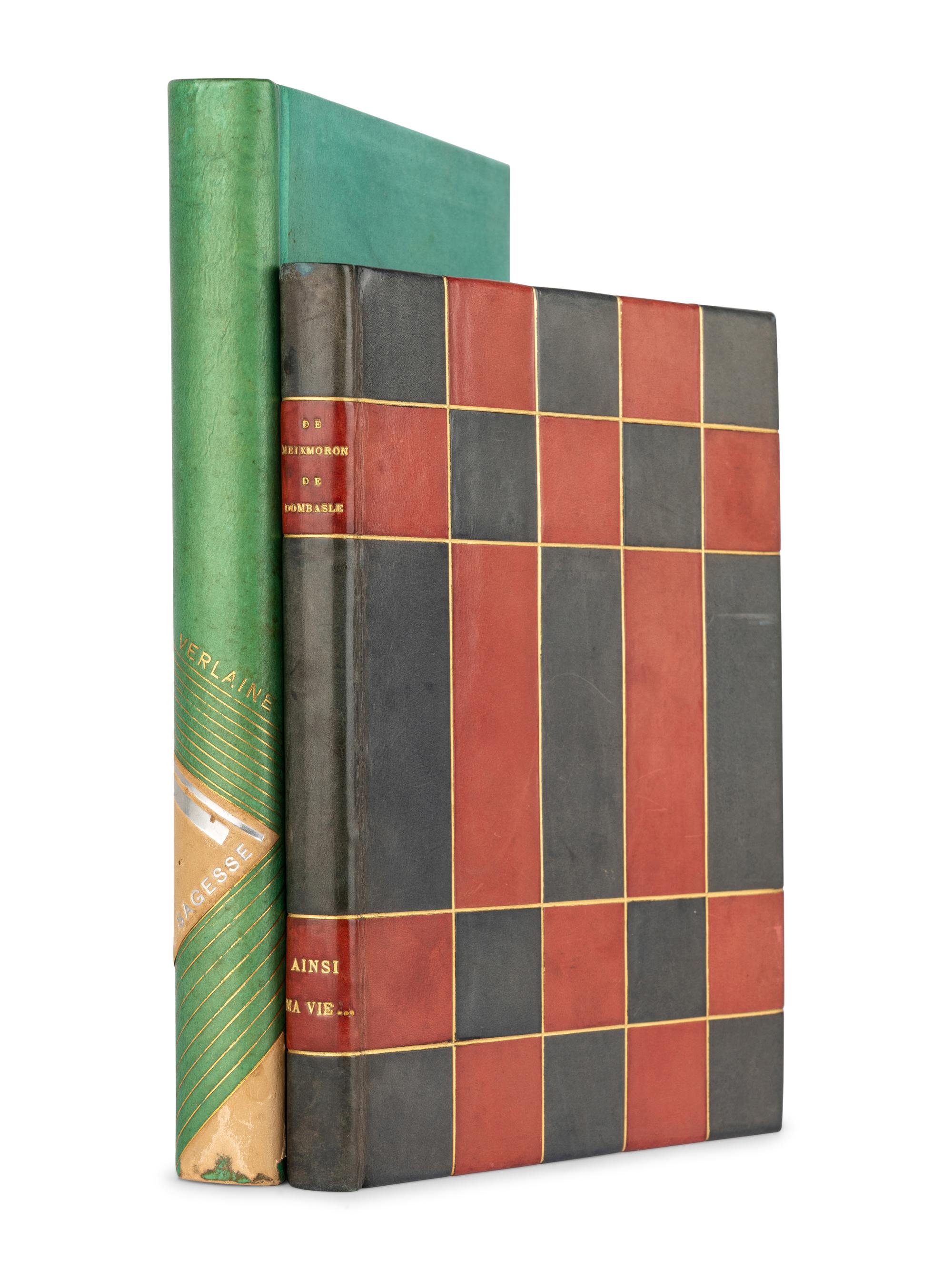 [BINDINGS]. 2 works in 20th-century French bindings, comprising: