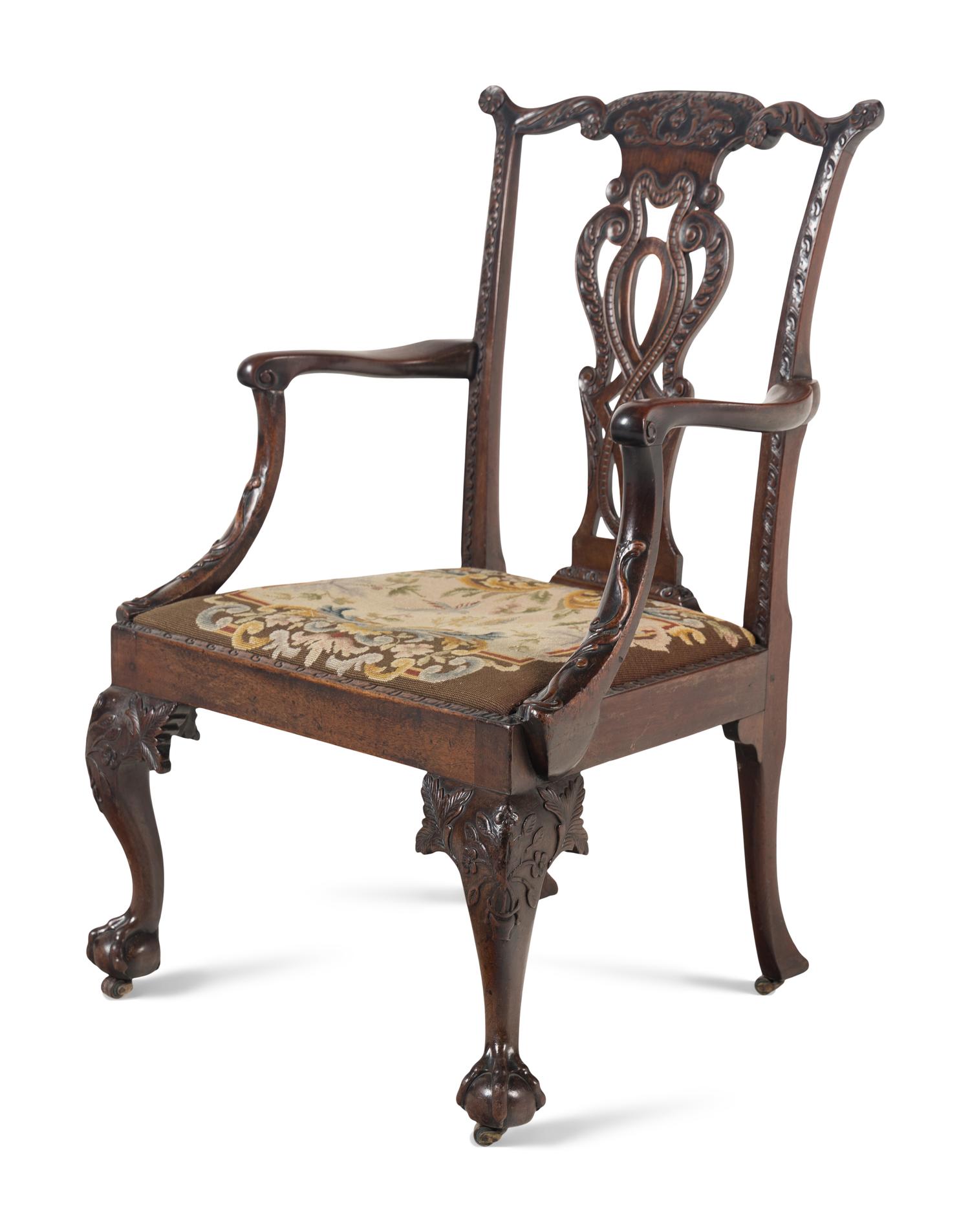 A George II Mahogany Armchair