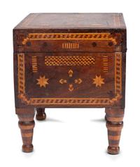 A Folk Art Marquetry Chest