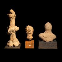 A Group of 3 Ethnographic Terracotta Figures