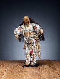 Sioux Doll, with American Flags