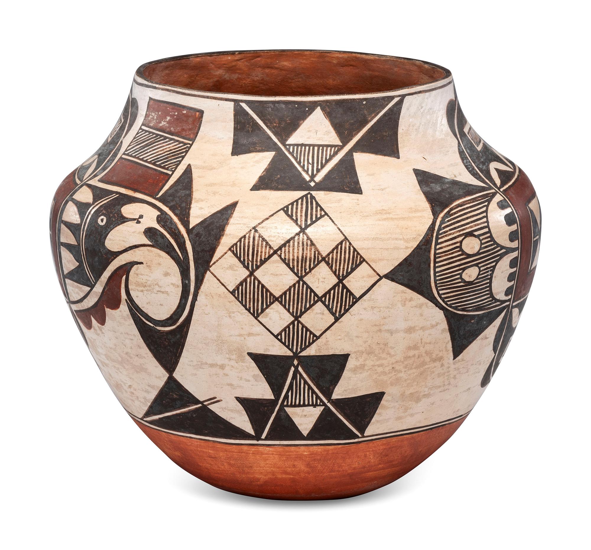 Acoma Polychrome Pottery Jar
