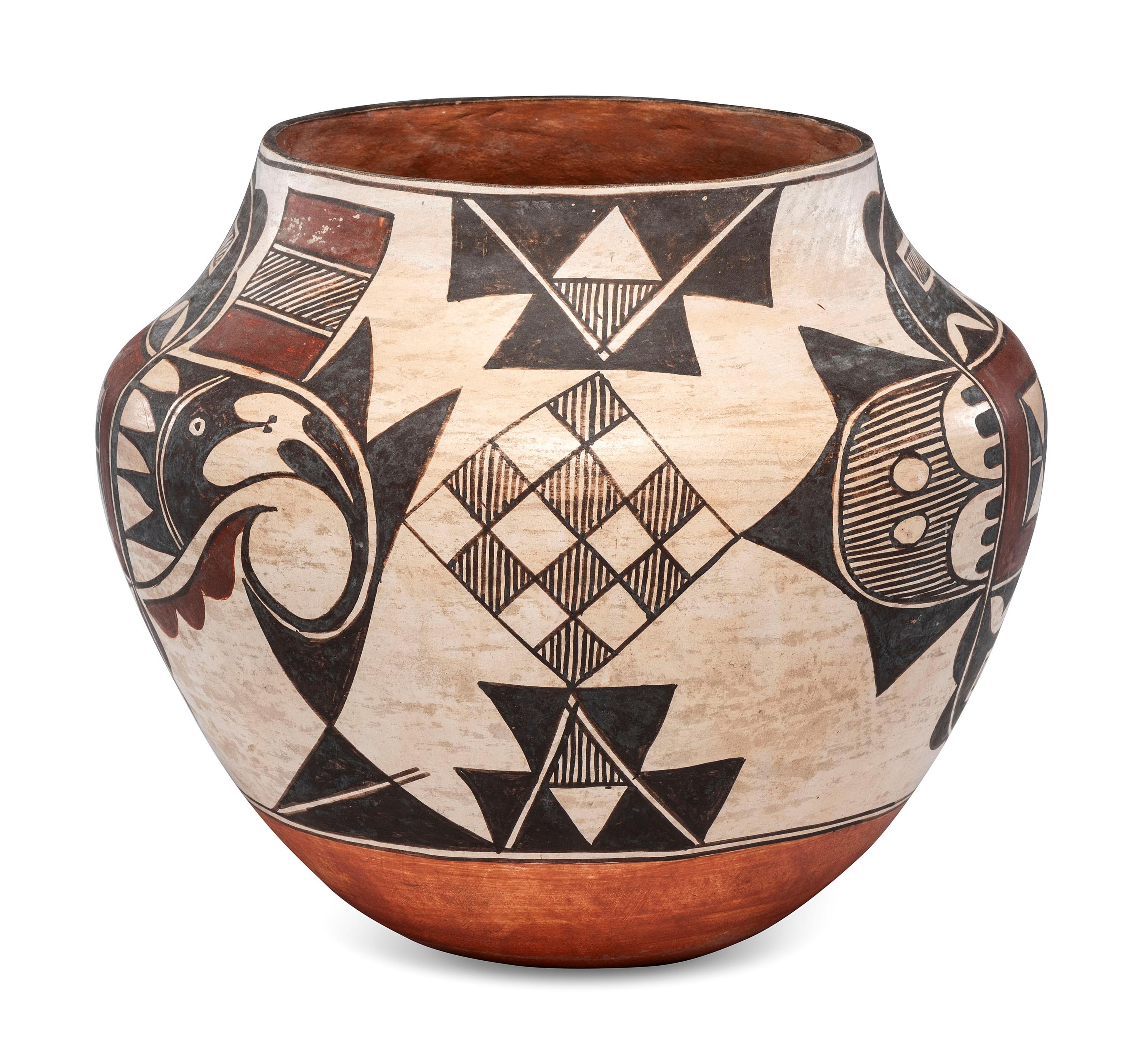 Acoma Polychrome Pottery Jar