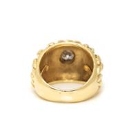 YELLOW GOLD AND DIAMOND RING