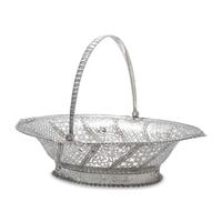 A George III Pierced and Engraved Silver Cake Basket