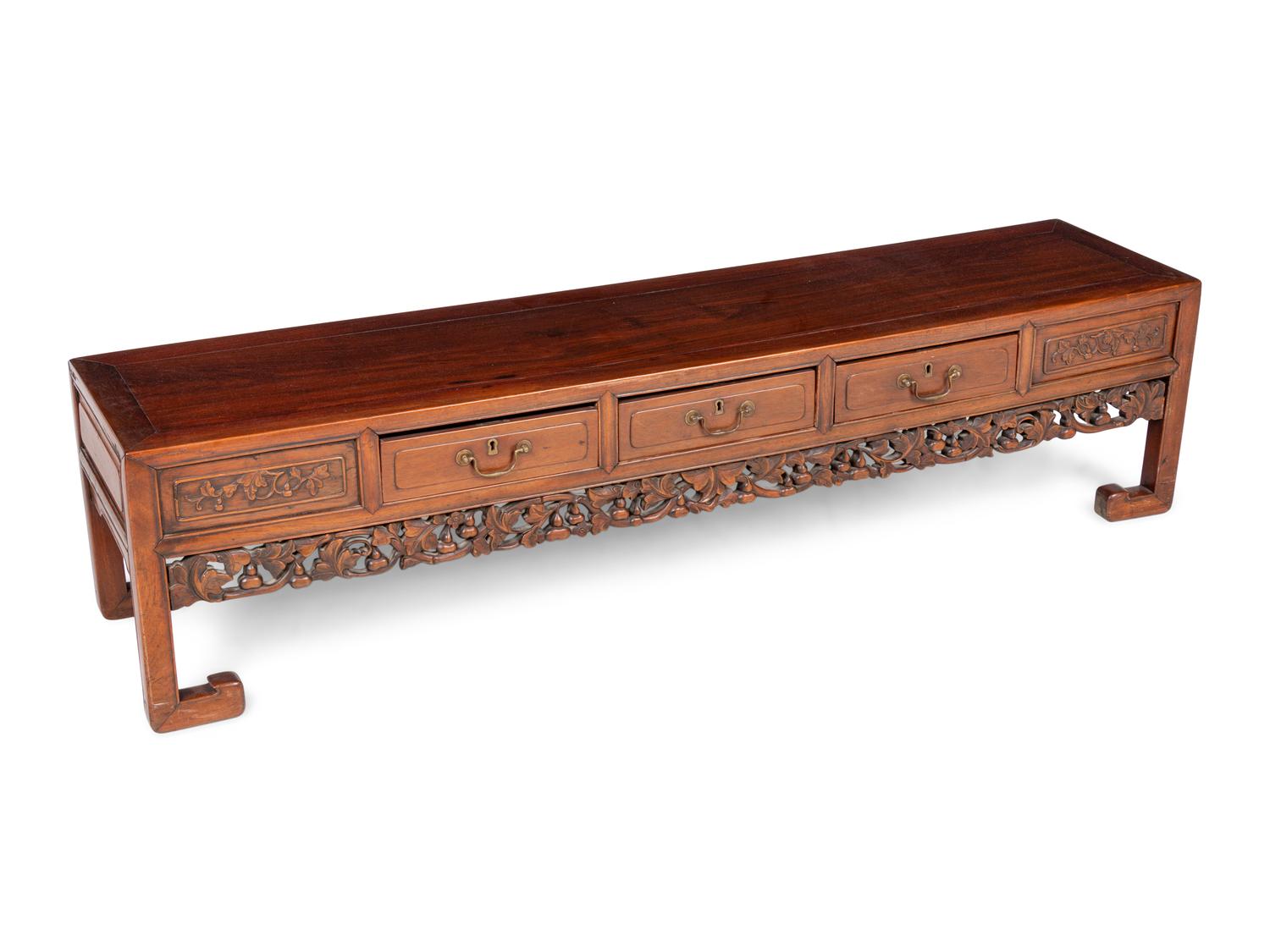 A Chinese Export Hardwood Low Table