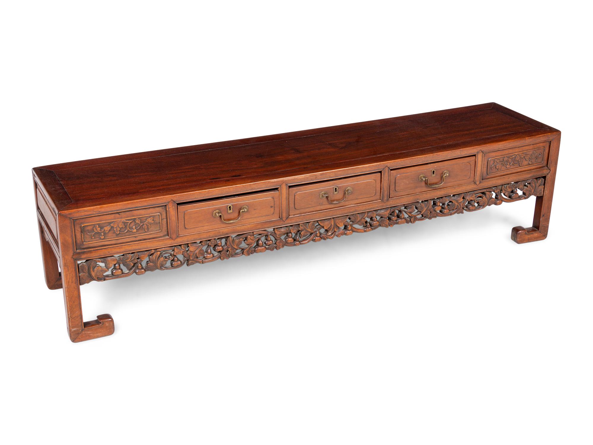 A Chinese Export Hardwood Low Table