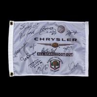 A 2004 Chrysler All-Star Golf Shootout Signed Autograph Golf Flag Including Michael Jordan (Beckett Authentication Services Letter)