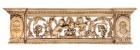 A French Carved Oak Altar Rail Height 31 x width 104 1/2 x depth 12 1/2 inches. — 18TH/19TH CENTURY