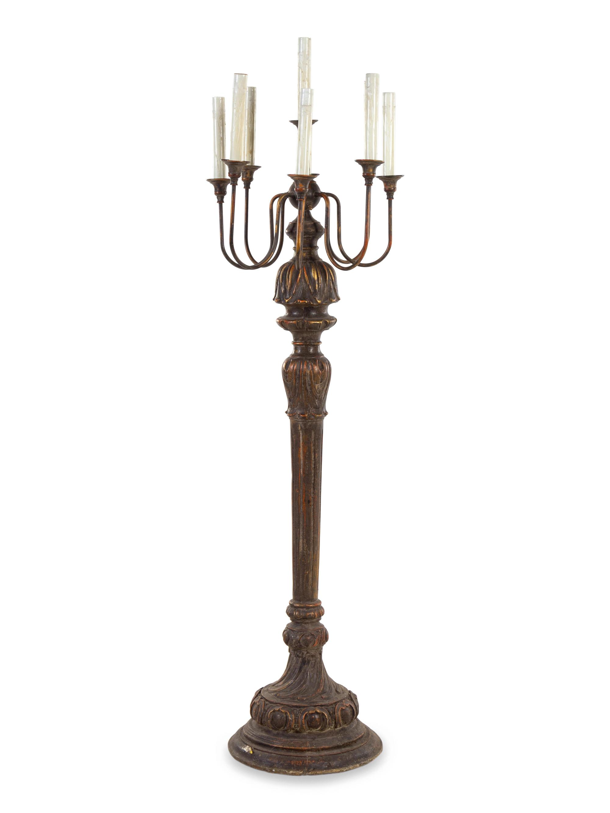 An Italian Painted Torchere