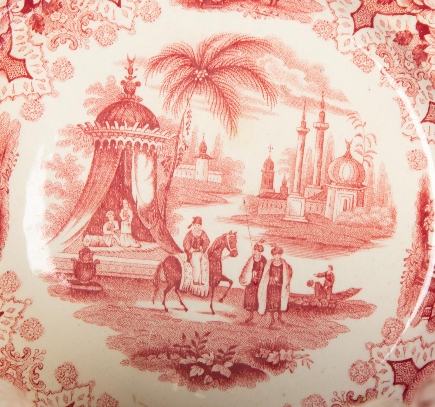 A Group of English Transferware Serving and Table Articles