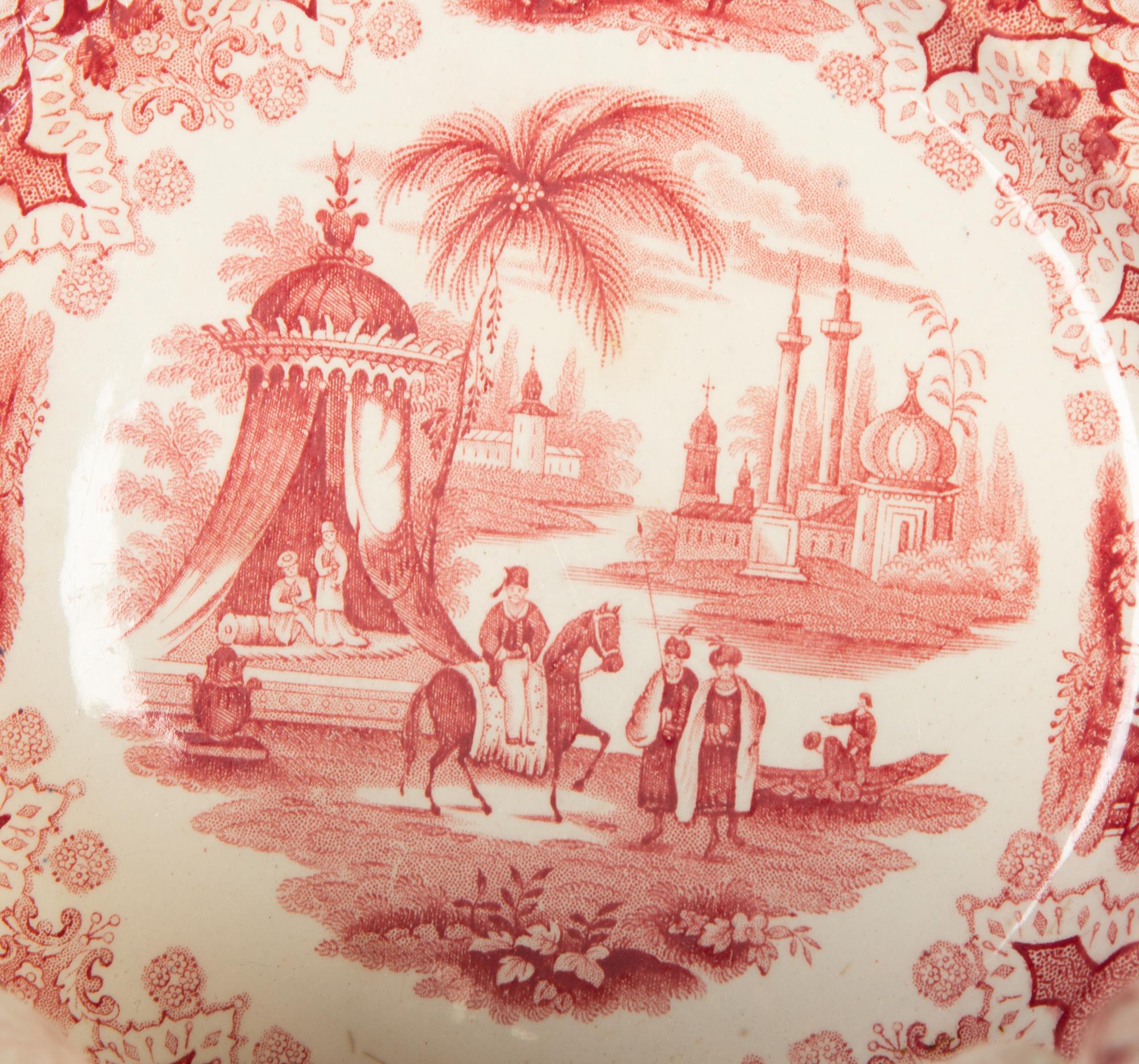 A Group of English Transferware Serving and Table Articles