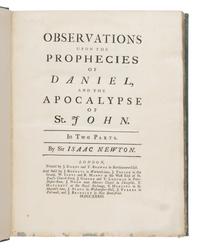 Newton, Isaac (1643-1727). Observations Upon the Prophecies of Daniel, and the Apocalypse of St. John . Benjamin Smith, editor. London: J. Darby and T. Browne for J. Roberts, et al., 1733.