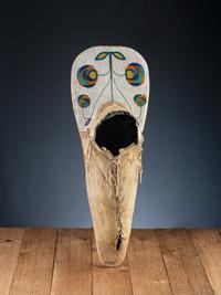 Nez Perce Child's Beaded Hide Cradle