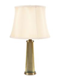 A Fontana Arte Glass and Gilt Brass Table Lamp