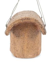 Three Sewer Tile and Stoneware Birdhouses