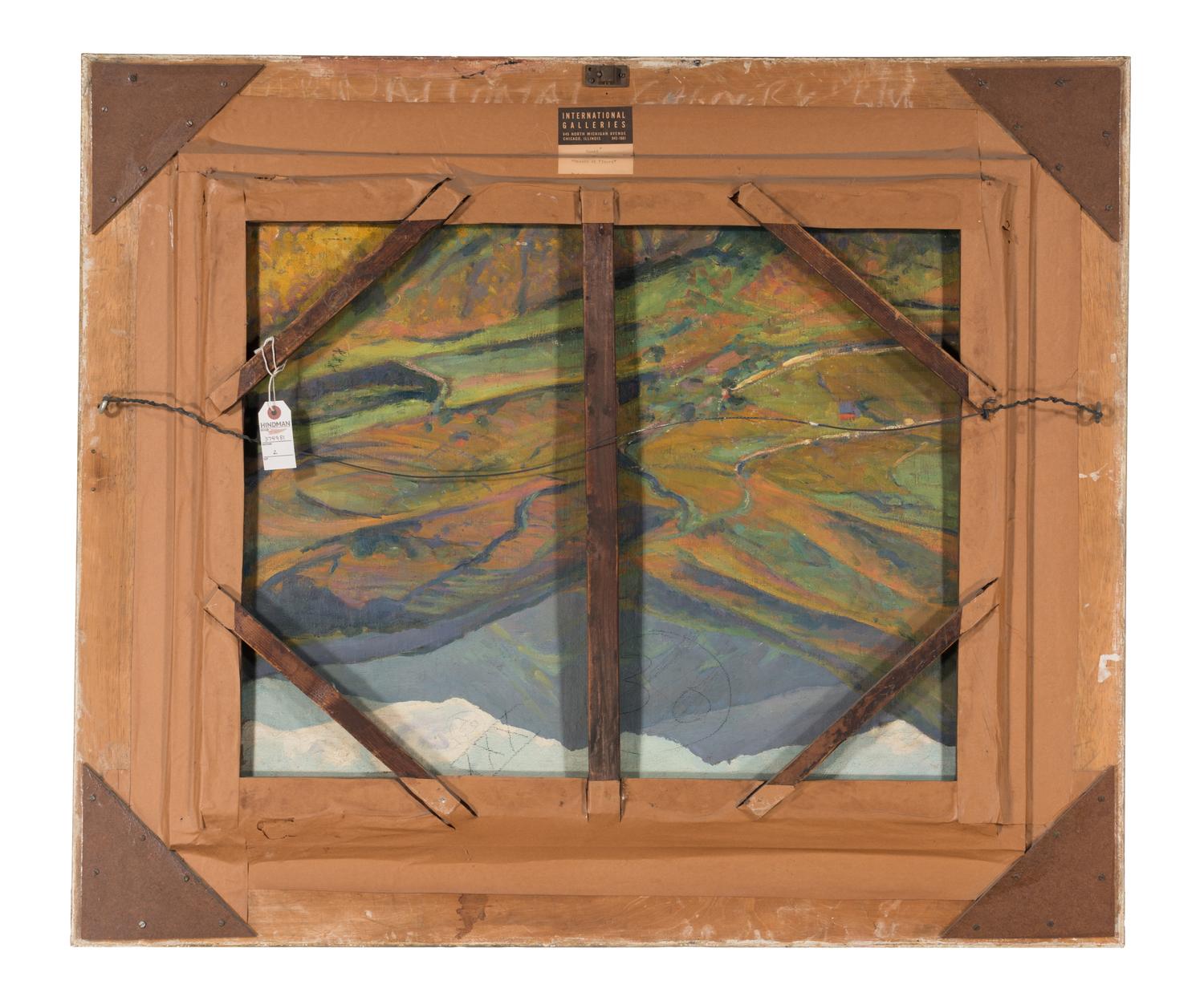 Bassin et Fleurs (Le Grand Basin de Marquayrol) ; with Landscape Study on the reverse (A Double-Sided Work)
