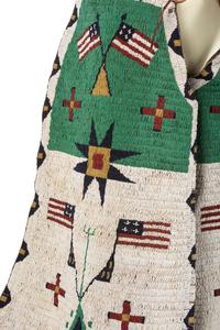 Beaded Hermann Heiser Batwing Chaps, with American Flags