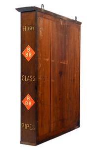 A Britain's Best Briar High Class Pipes Wall Case with Pipes and Smoking Jacket
