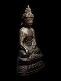 A Bronze Figure of Seated Buddha