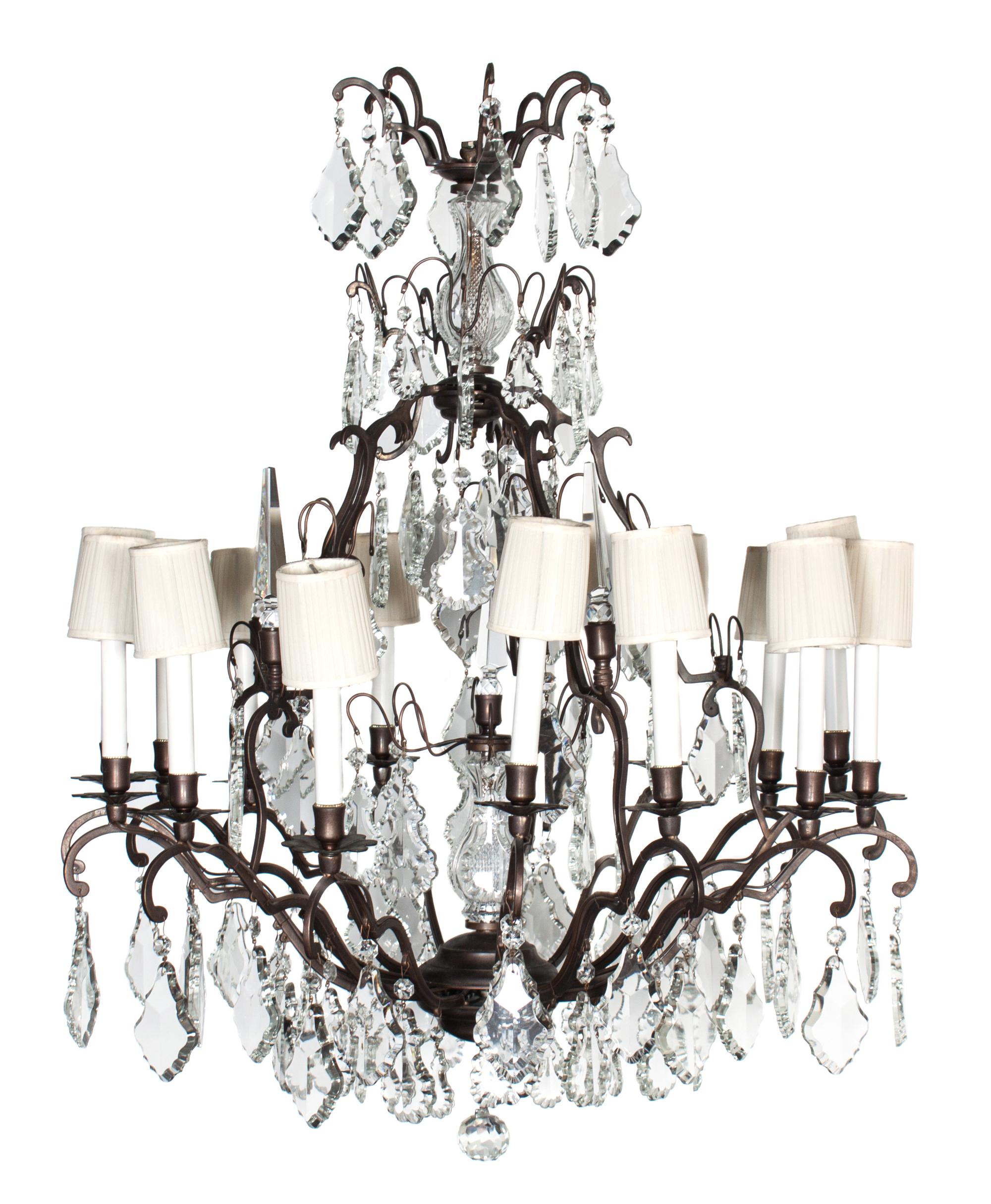 A Tiered Chandelier Height 39 1/2 inches. — 20TH CENTURY