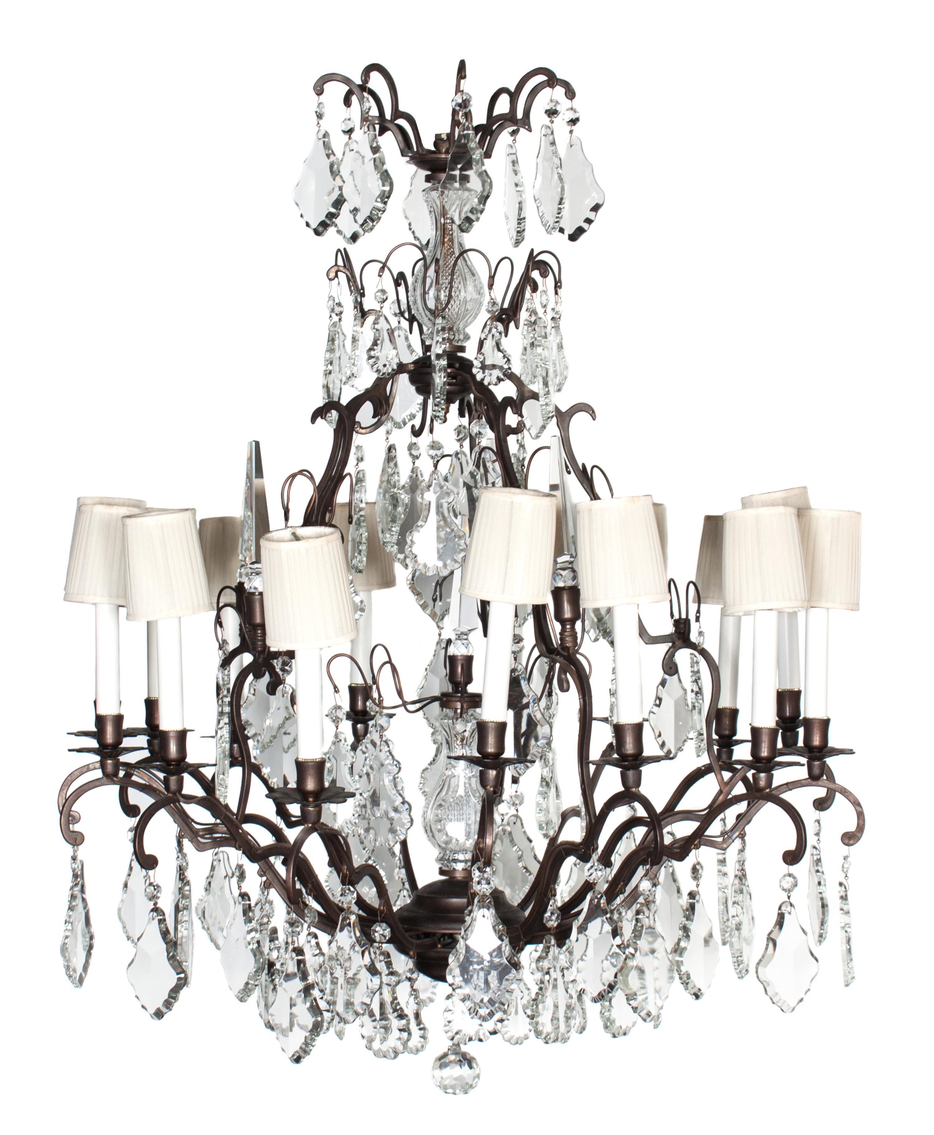A Tiered Chandelier Height 39 1/2 inches. — 20TH CENTURY